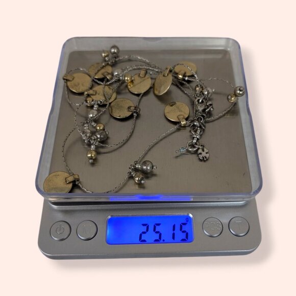 (2/$20) Metal Bead & Disc Necklace - Picture 5 of 5